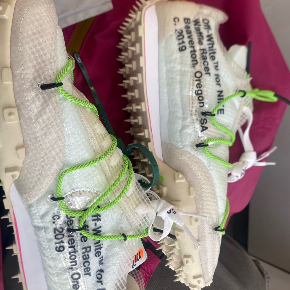 Off-White Shoes - White and Green